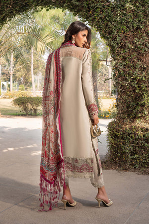 3 Piece Premium Unstitched Embroidered Lawn Eid Collection