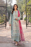 3 Piece Premium Unstitched Laurel Green Embroidered Lawn Suit