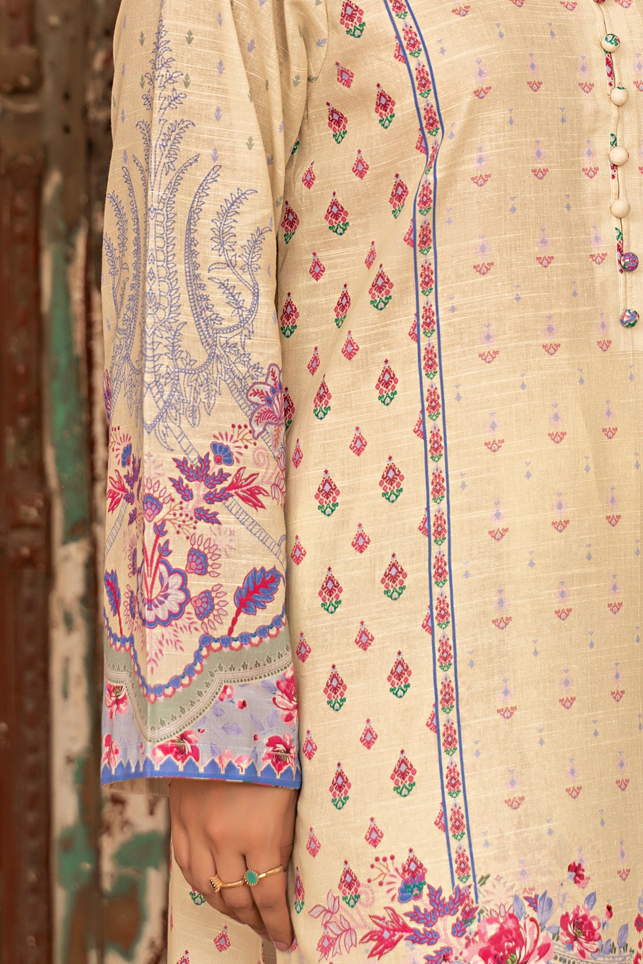 3 Piece Skin Khaddar Unstitched - (Vol-78/10)3P-W-24-D-7 - SAFANOOR