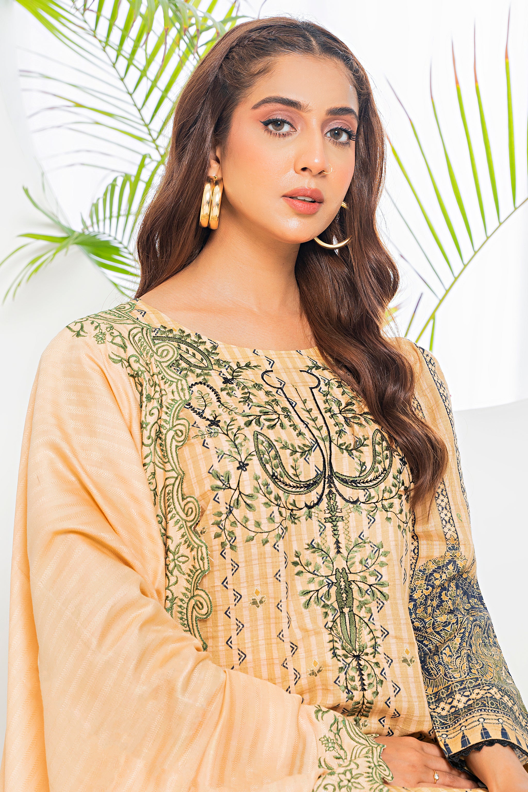 3 Piece Skin Printed Khaddar Unstitched - (Vol-80/12)3P-W-24-D7 - SAFANOOR