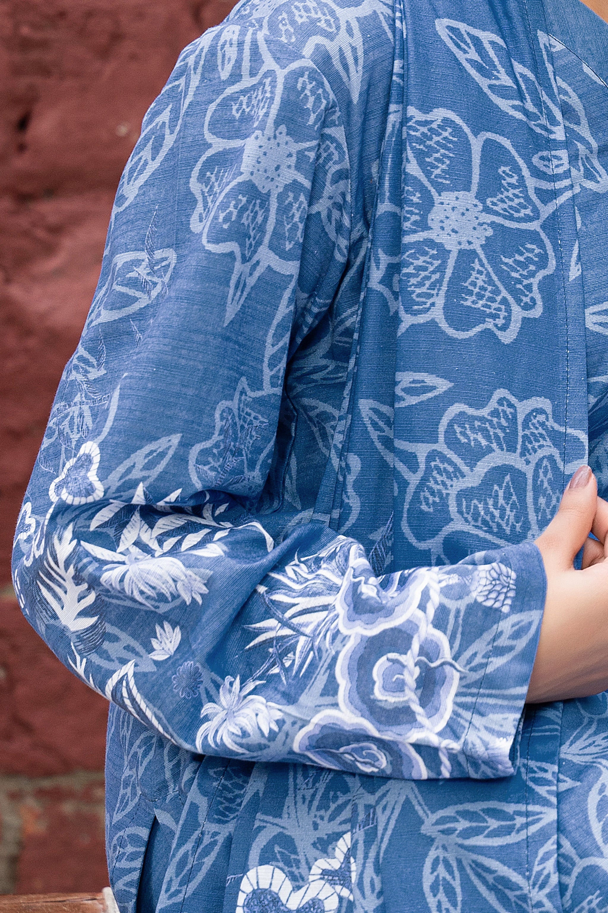 3 Piece Unstitched Blue Printed Khaddar - (Vol-111/11)D12 - SAFANOOOR