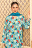 3 Piece Unstitched Blue Printed Linen - (Vol-114/08)D3 - SAFANOOOR