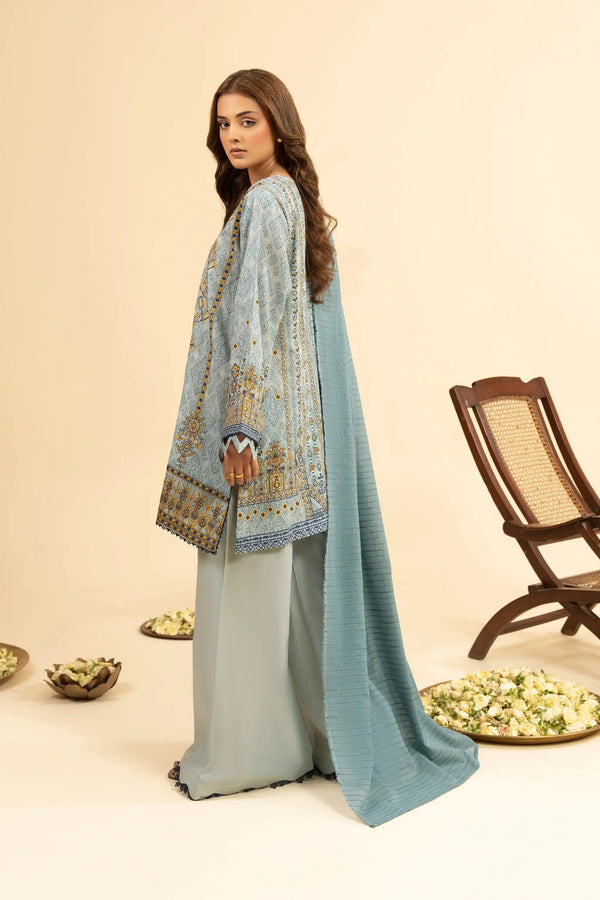 3 Piece Unstitched Dim Gray Premium Embroidered Jacquard Lawn Suit By Safa Noor Summer 2026 Dahlia Collection
