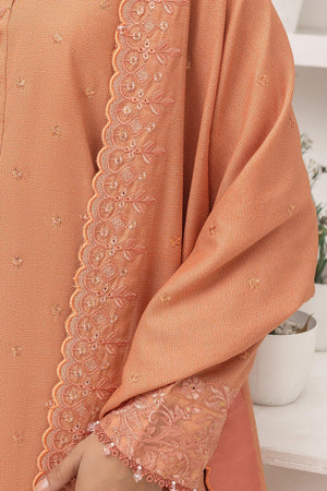 3 Piece Unstitched Dusty Orange - SafaNoor