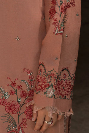 3 Piece Unstitched Dye Warm Naps Rose Taupe Suit