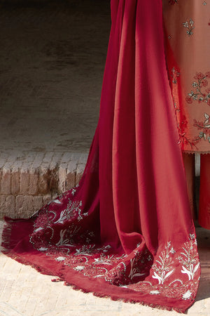 3 Piece Unstitched Dye Warm Naps Rose Taupe Suit