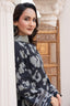 3 Piece Unstitched Embroidered Black Khaddar