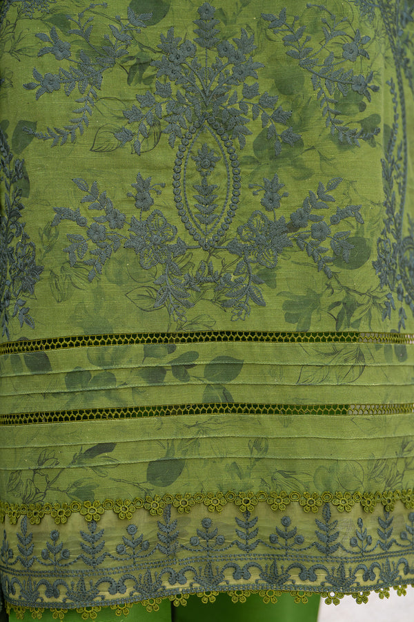 3 Piece Unstitched Embroidered Camo Khaddar