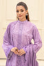 3 Piece Unstitched Embroidered Trendy Pink Khaddar