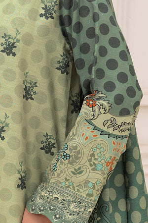 3 Piece Unstitched Green Premium Khaddar - (Vol-116/12)D10 - SAFANOOOR