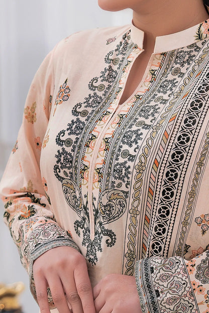 3 Piece Unstitched Misty Rose Premium Printed Lawn Suit by Safa Noor Nigaah Collection Summer 2026