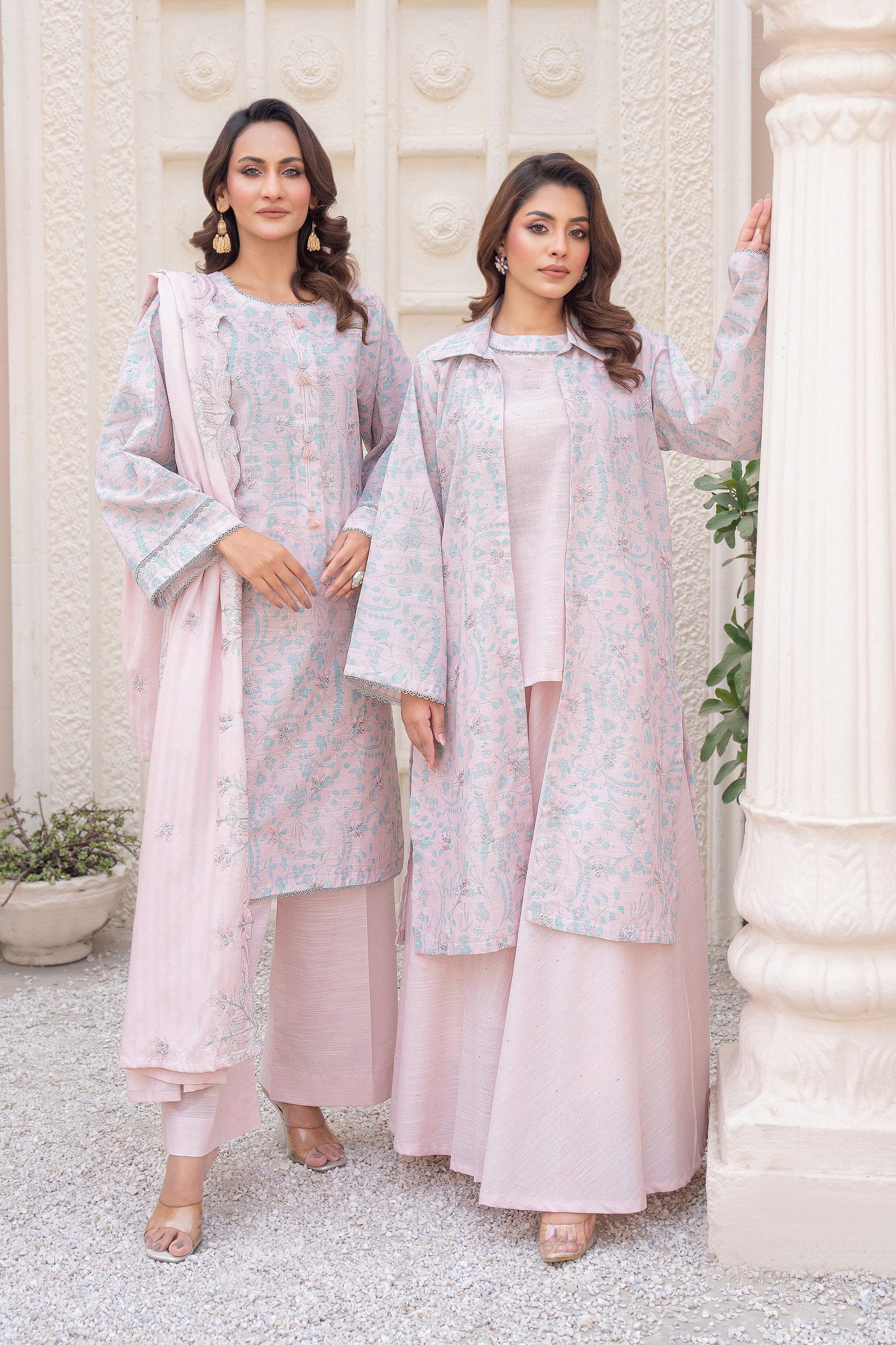 3 Piece Unstitched Olive Premium Iron Khaddar Secondary image