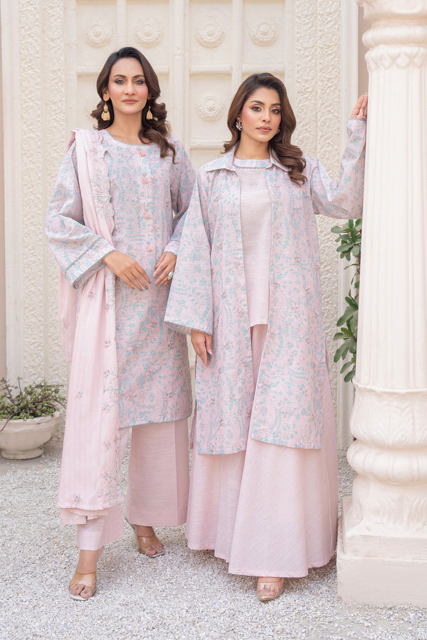 3 Piece Unstitched Olive Premium Iron Khaddar