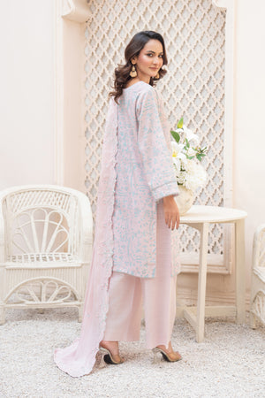 3 Piece Unstitched Olive Premium Iron Khaddar