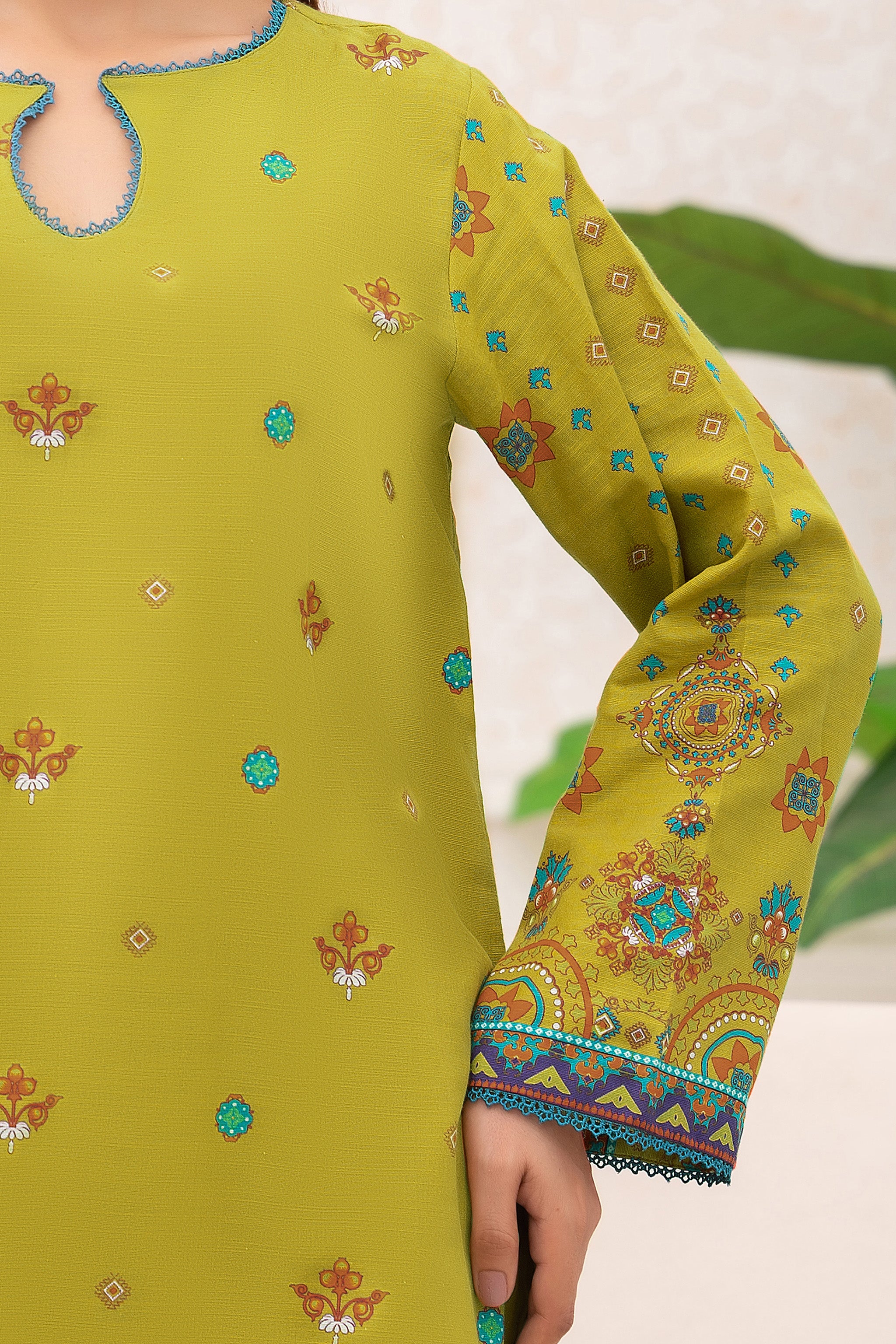 3 Piece Unstitched Olive Premium Khaddar - (Vol-116/12)D2 - SAFANOOOR