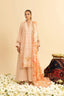 3 Piece Unstitched Peach Premium Embroidered Jacquard Lawn Suit By Safa Noor Summer 2026 Dahlia Collection