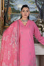 3 Piece Unstitched Pink Luxury Embroidered Lawn Suit
