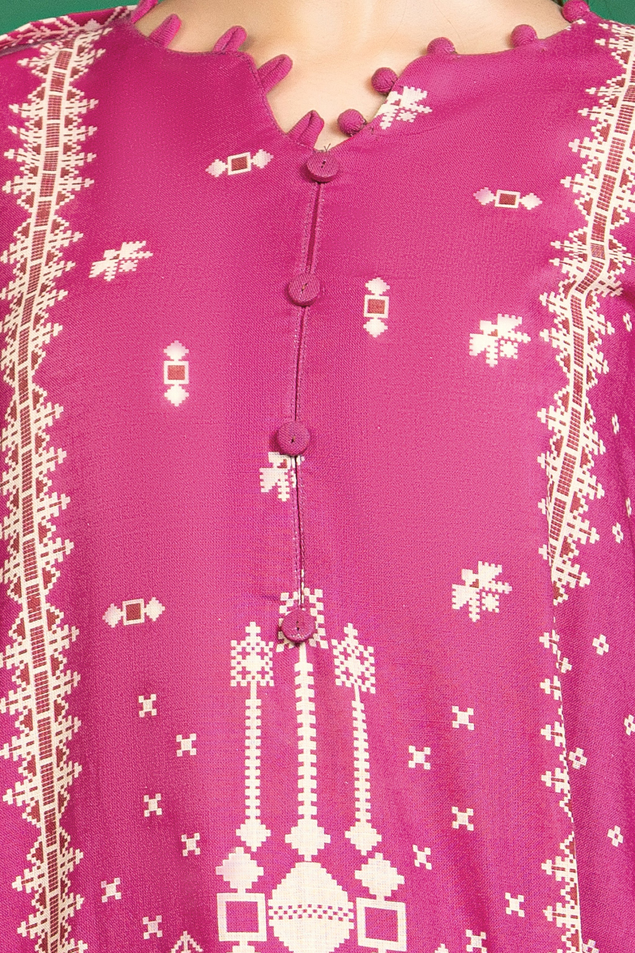 3 Piece Unstitched Pink Printed Cotton - (Vol-110/13)D3 - SAFANOOOR