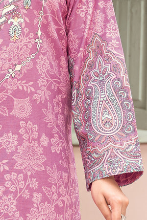 3 Piece Unstitched Pink Printed Khaddar - (Vol-111/11)D3 - SAFANOOOR