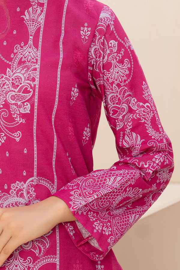 3 Piece Unstitched Pink Printed Khaddar - (Vol-111/10)D8 - SAFANOOOR