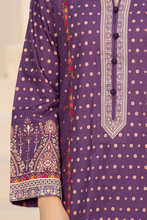 3 Piece Unstitched Plum Printed Khaddar - (Vol-111/10)D9 - SAFANOOOR
