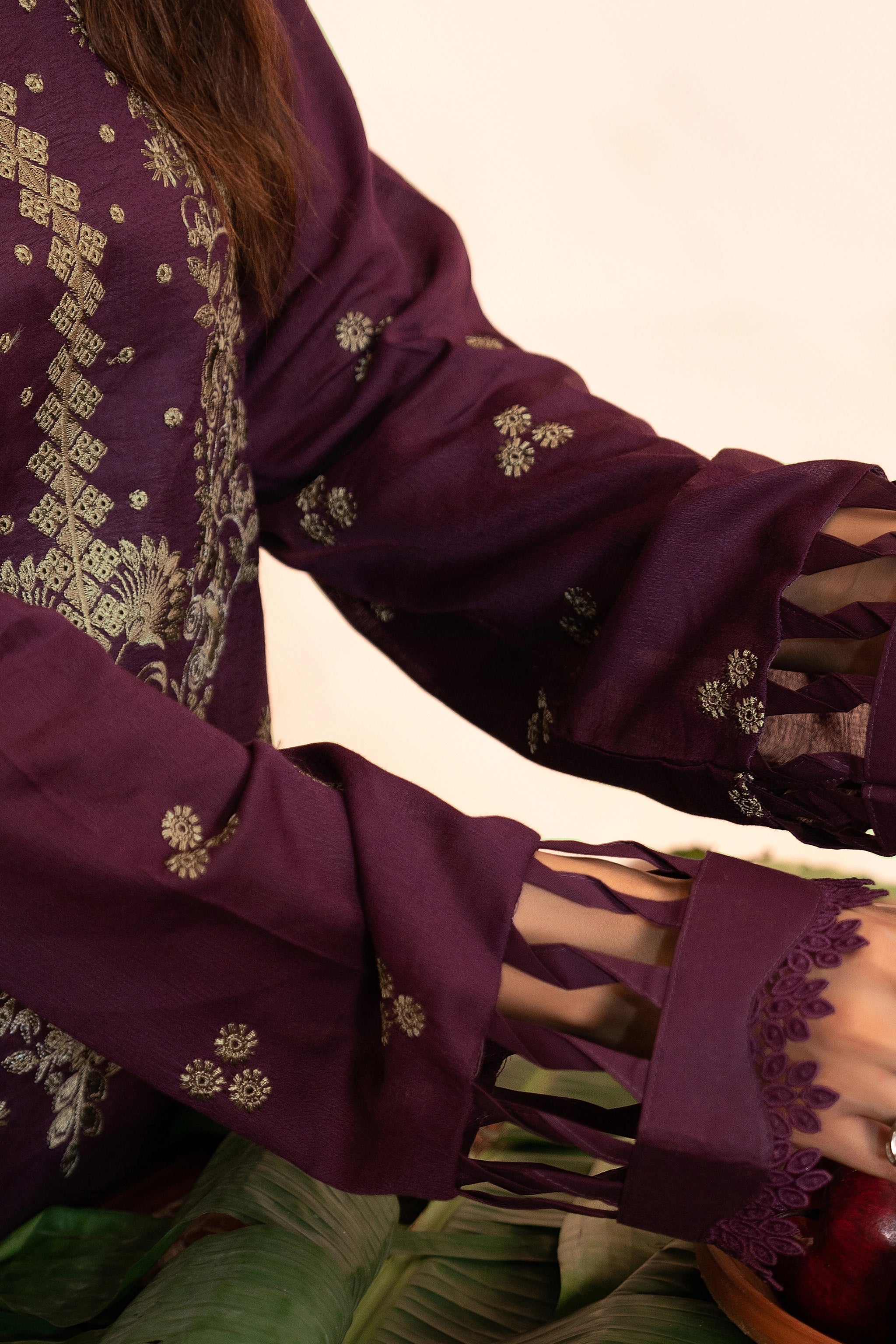 3 Piece Unstitched Seal Brown Premium Embroidered Self Jacquard Lawn Suit By Safa Noor Summer 26 Nazneen Collection