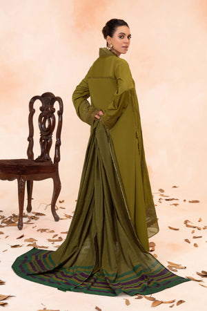 3 Piece Unstitched drab Premium Embroidered Self Jacquard Lawn Suit By Safa Noor Summer 26 Nazneen Collection