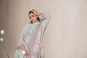 3 Piece White Khaddar Unstitched - SafaNoor