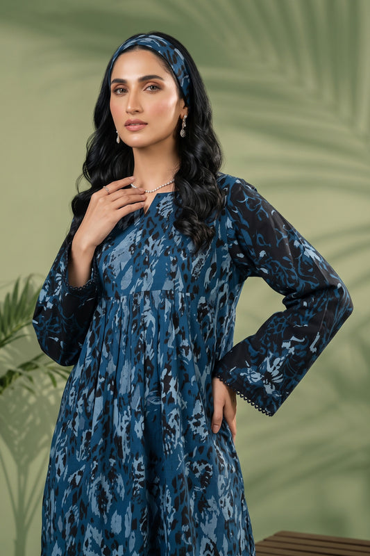 1 Piece Unstitched Doriya Khaddar Blue