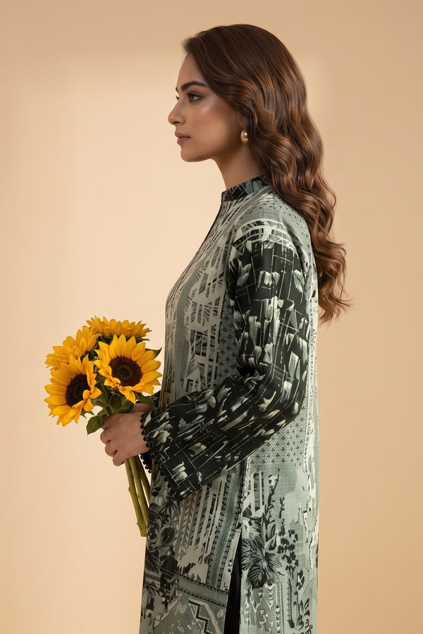 1 PIECE / SHIRT ONLY- GRID KHADDAR