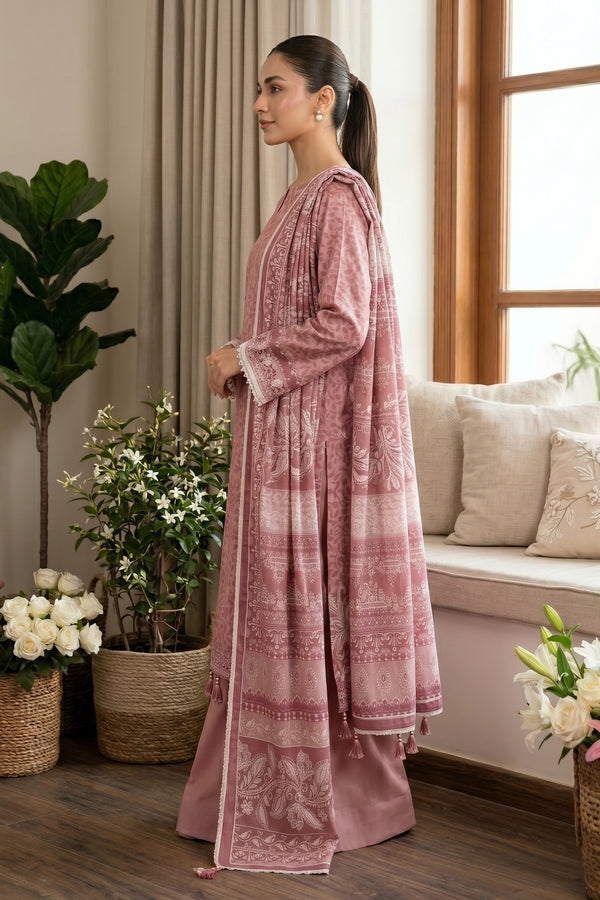 Copper Rose 3 Piece Unstitched Premium Printed Lawn
