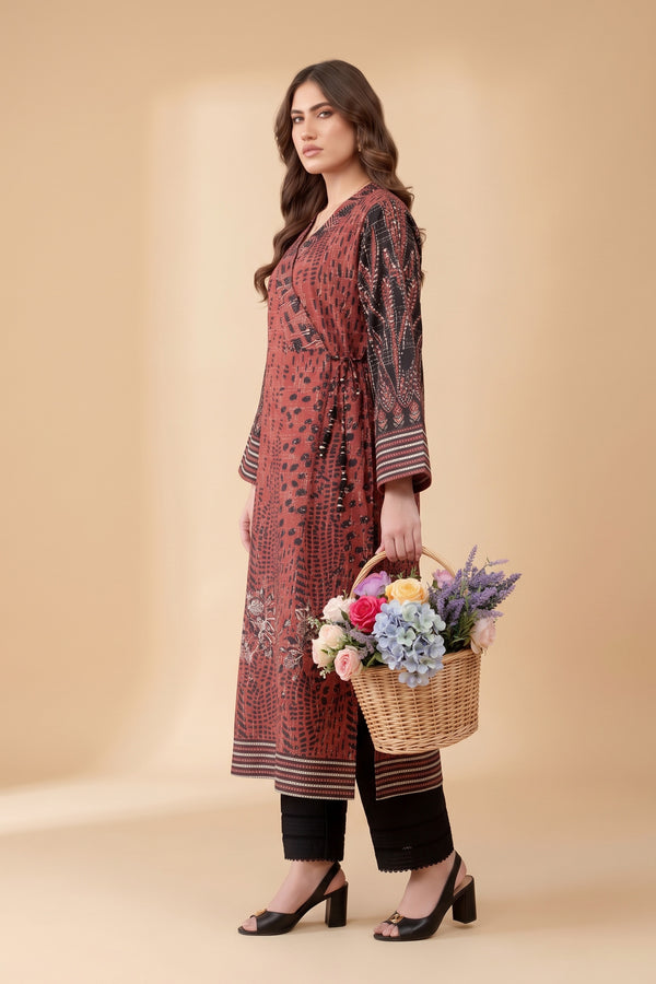 1 PIECE / SHIRT ONLY- GRID KHADDAR