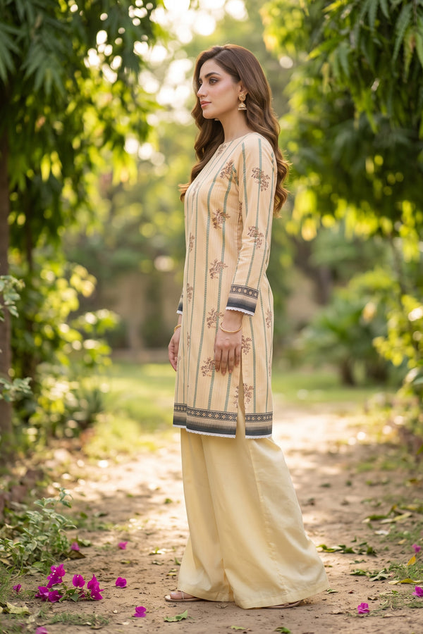 Unstitched 2 Piece Twill Marina Suit - Caramel Tan