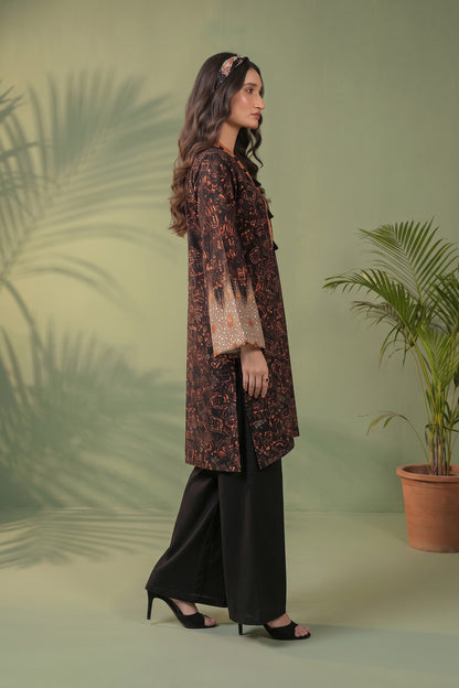 1 Piece Unstitched Doriya Khaddar Black