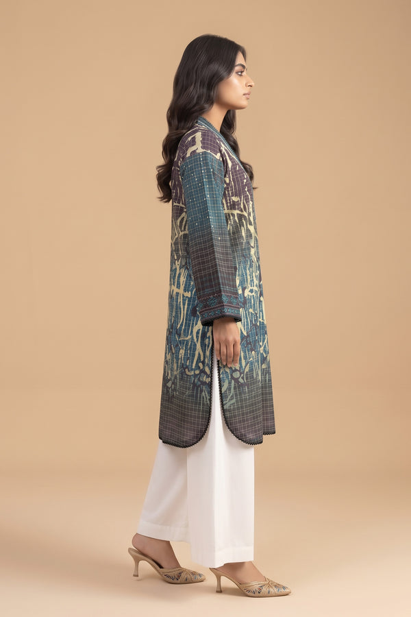 Grid Khaddar Unstitched 1 Piece Multi