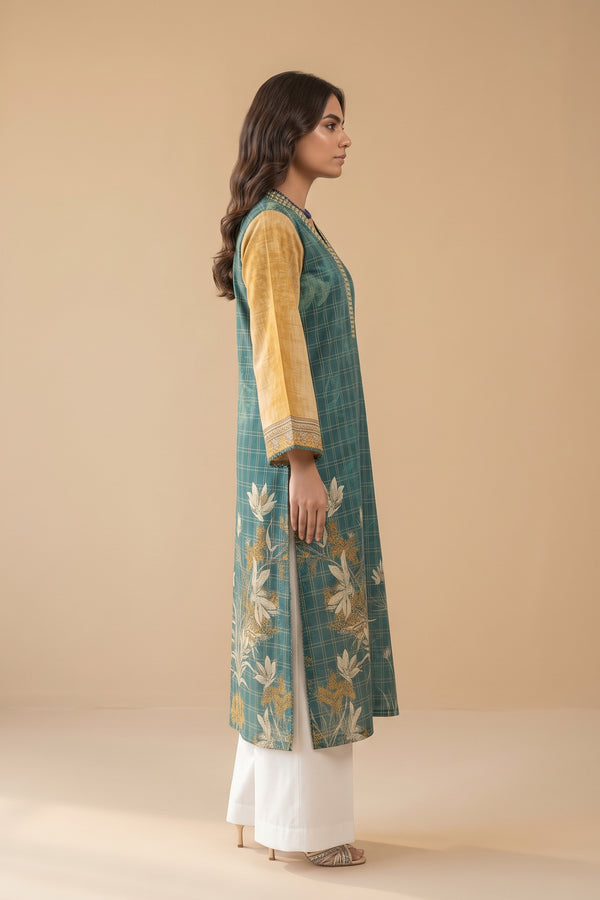 1 PIECE / SHIRT ONLY- GRID KHADDAR