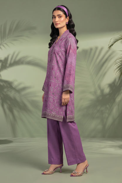 1 Piece Unstitched Doriya Khaddar Multi Purple