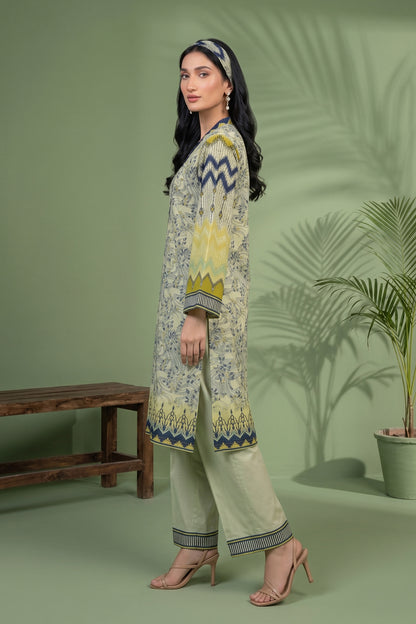 1 Piece Unstitched Doriya Khaddar Multi Cream