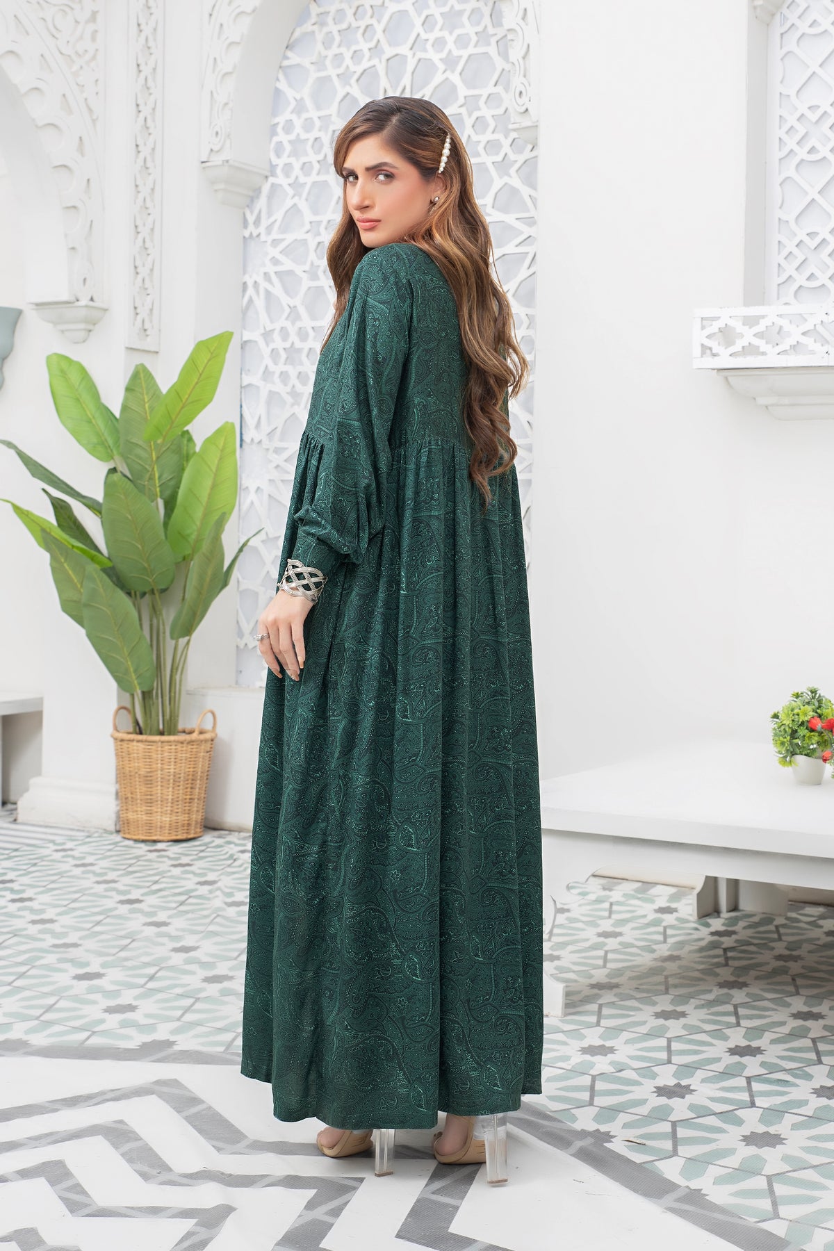 2 piece unstitched Slate Twill Marina Suit - safa noor marina collection
