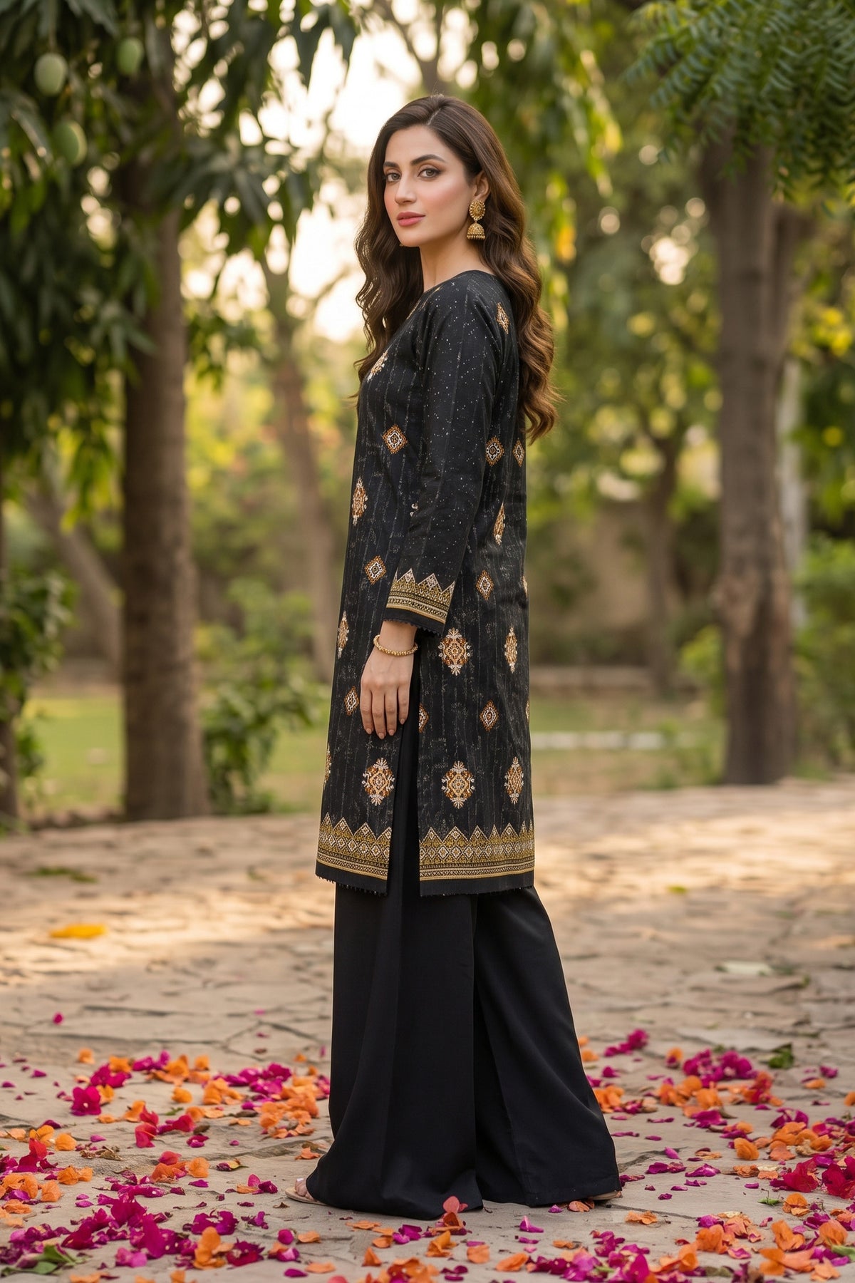 Unstitched 2 Piece Twill Marina Suit - Atomic Black