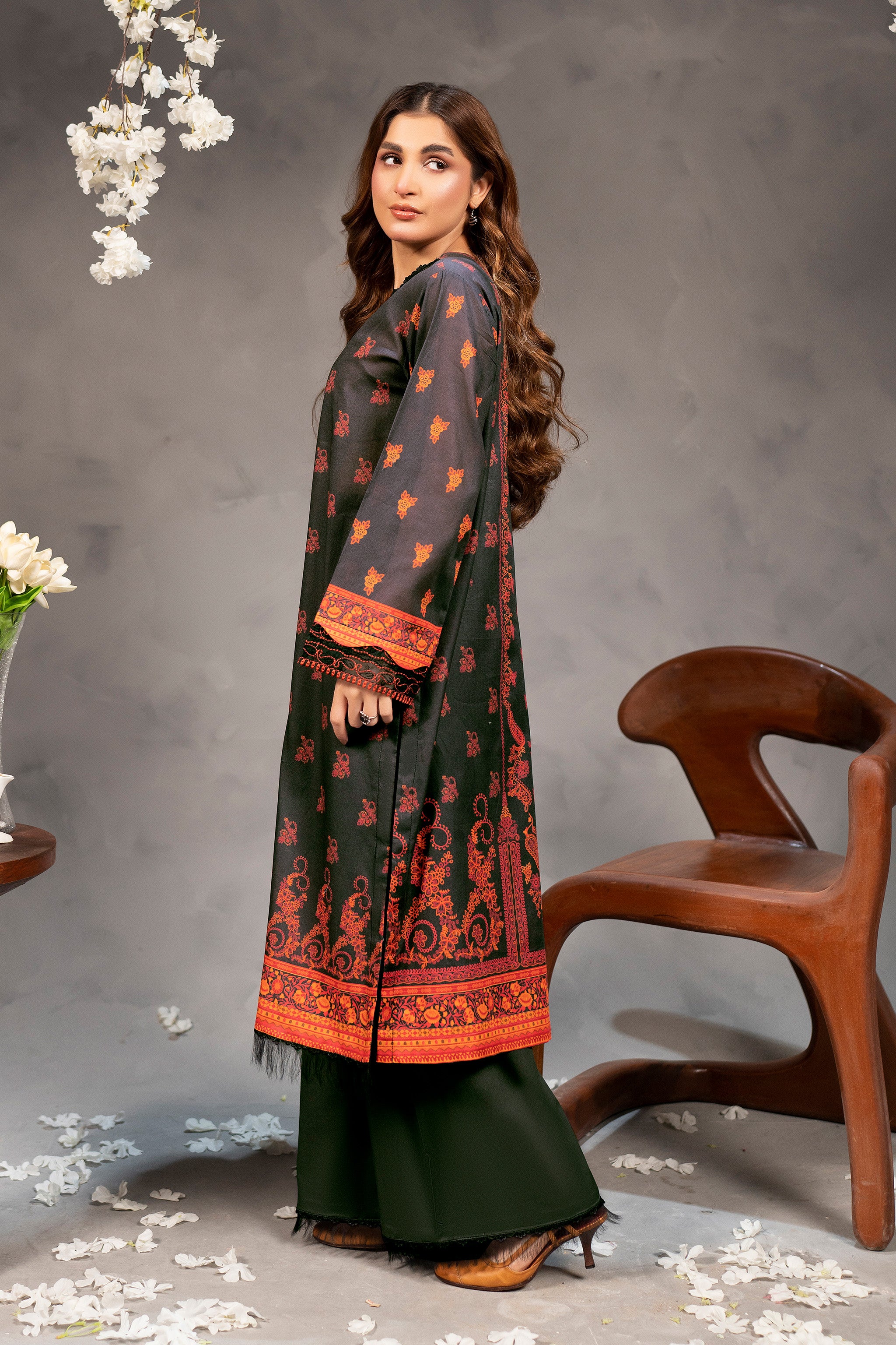 2 Piece Unstitched Digital Printed Lawn