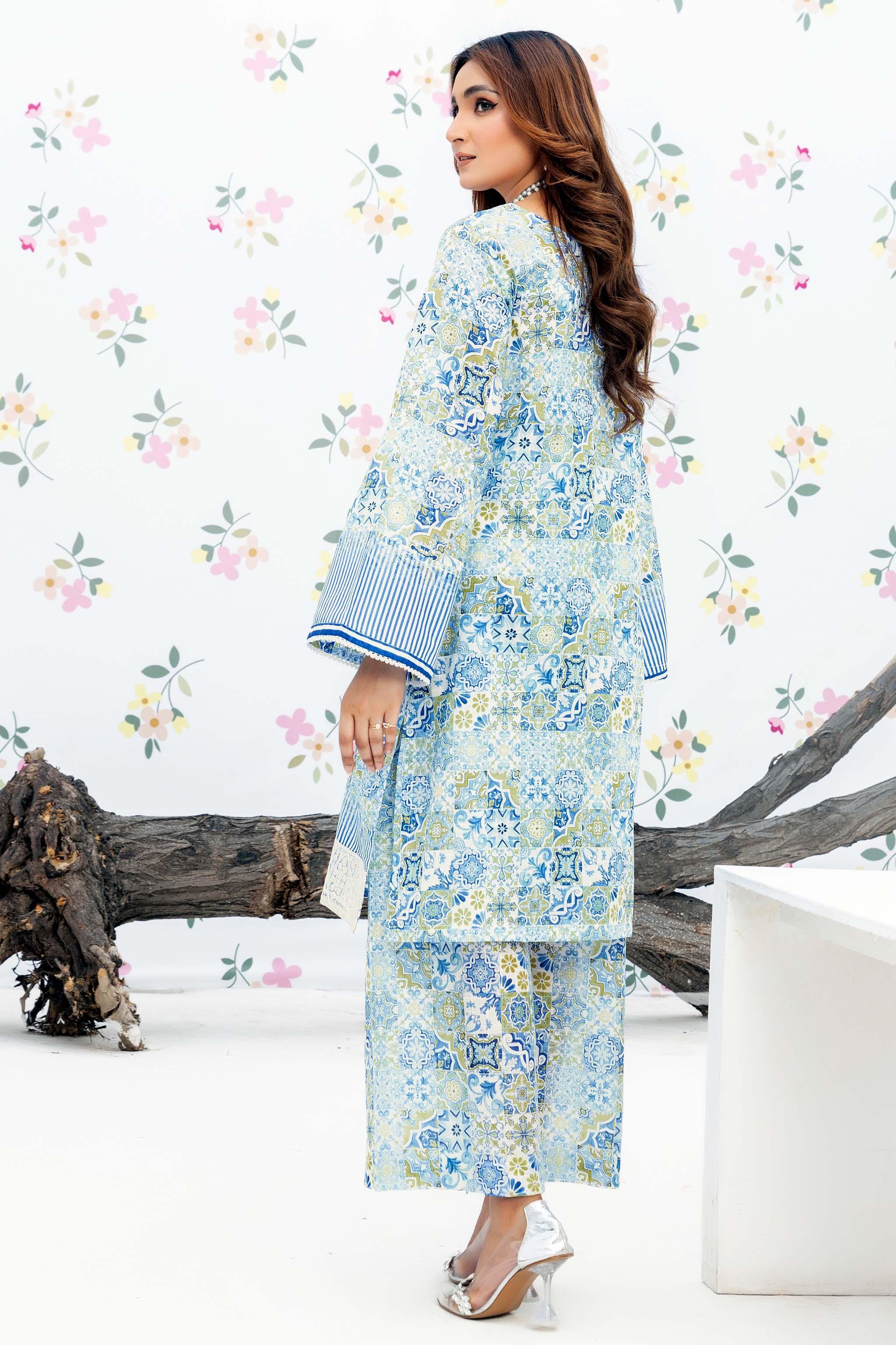 JHIL MIL COLLECTION / 1PC UNSTITCHED / DIGITAL PRINTED EMBROIDERED LAWN SUMMER 24 BY SAFANOOR