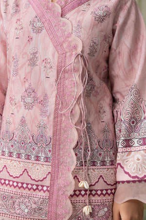 Baby Pink 2 Piece Unstitched Embroidered Lawn