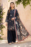 Black 3 Piece Unstitched Premium Printed Lawn Suit By Safa Noor Nigaah Collection Summer 2026