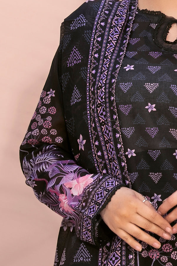 Black 3 Piece Unstitched Premium Printed Lawn Suit By Safa Noor Summer 2026 Collection