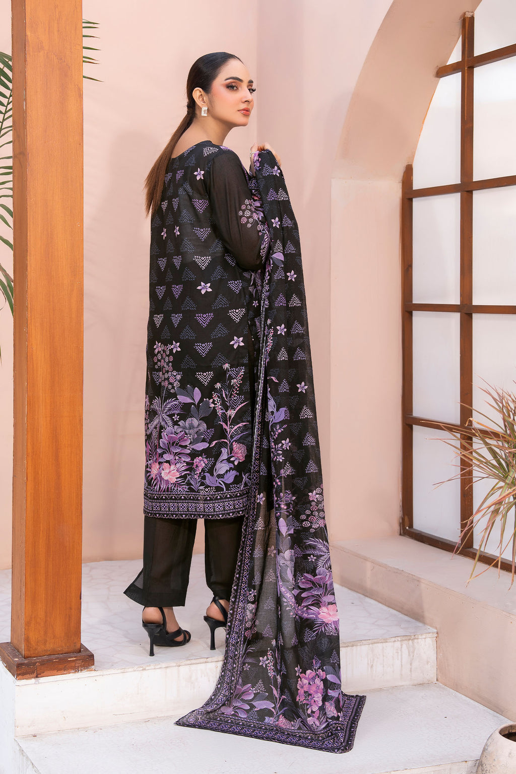 Black 3 Piece Unstitched Premium Printed Lawn Suit By Safa Noor Summer 2026 Collection