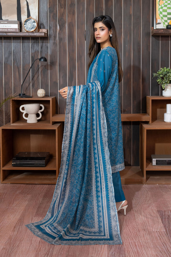 Blue 3 Piece Unstitched Premium Printed Lawn Suit By Safa Noor Nigaah Collection Summer 2026