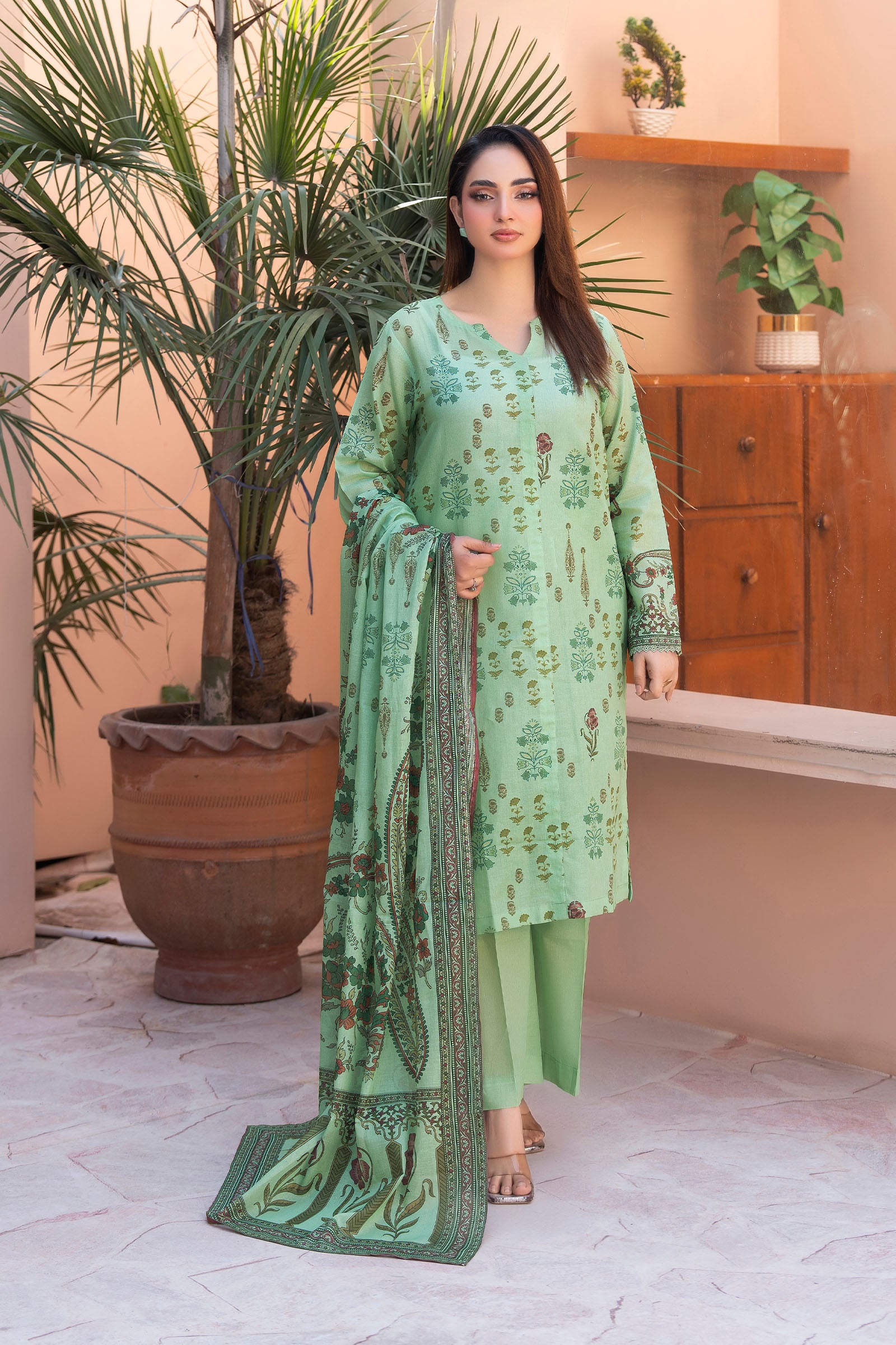 Cambridge Blue 3 Piece Unstitched Premium Printed Lawn Suit By Safa Noor Summer 2026 Collection