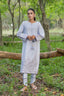 Grayish 2 Piece Unstitched Dyed Embroidered Lawn