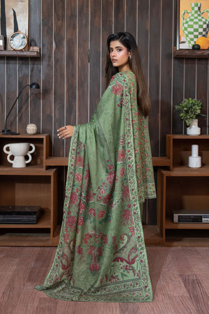 Green 3 Piece Unstitched Premium Printed Lawn Suit By Safa Noor Nigaah Collection Summer 2026